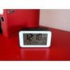 Clock Radio Alarm Clock with Thermometer (SN4491) in Black
