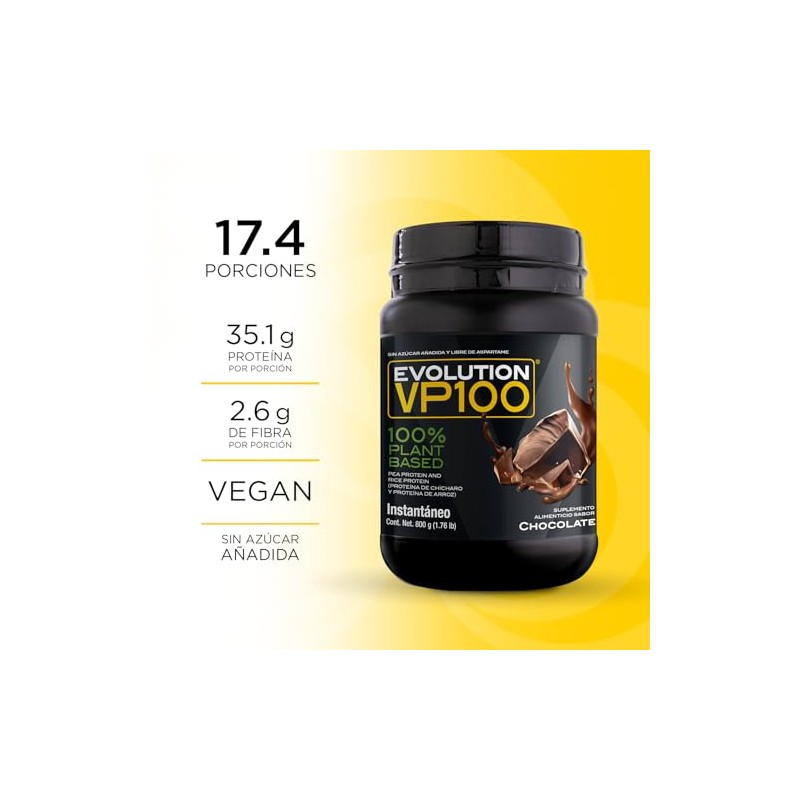 Evolution VP100 Proteína Vegana de Chícharo y Arroz