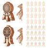 40 Pcs Wooden DIY Dream Catchers Kits, Mini Decorative Hanging