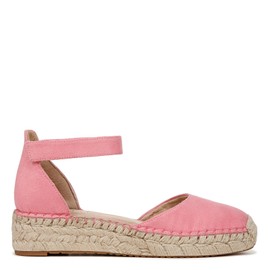 Naturalizer SOUL Womens Wren Ankle Strap Low Heel Espadrille Flamingo Pink Fabric 9 W