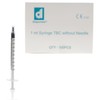 DISPOMED Disposable fine dosing syringes 1 ml with saving mandrel,