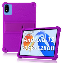 ATOOZ for BYYBUO/KADYBE/Sgin/CZZ/ZZB/Okaysea/HAPPYBE/ANYLAKE/Freeski/Velorim/Moderness MB1001 10.1 Tablet Case,DOOGEE T10/U10/U9 Tablet Case 10.1 Inch with Stand Silicone Universal Case (Purple)