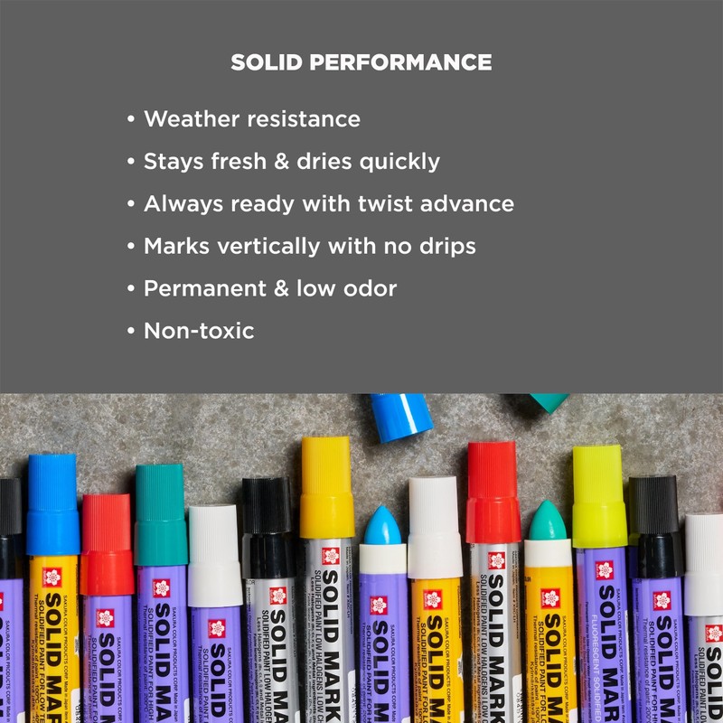 Sakura Solid Paint Markers - Permanent Marker Pens - Window,