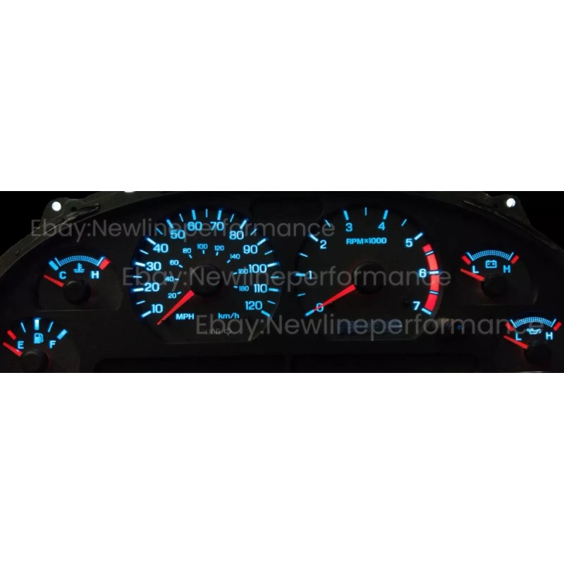 newlineperformance Ice Blue Cluster + Climate Control LED Bulb kit