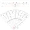 30pcs Eyebrow Shaping Stencils Disposable Eyebrow Ruler Sticker Brow Template