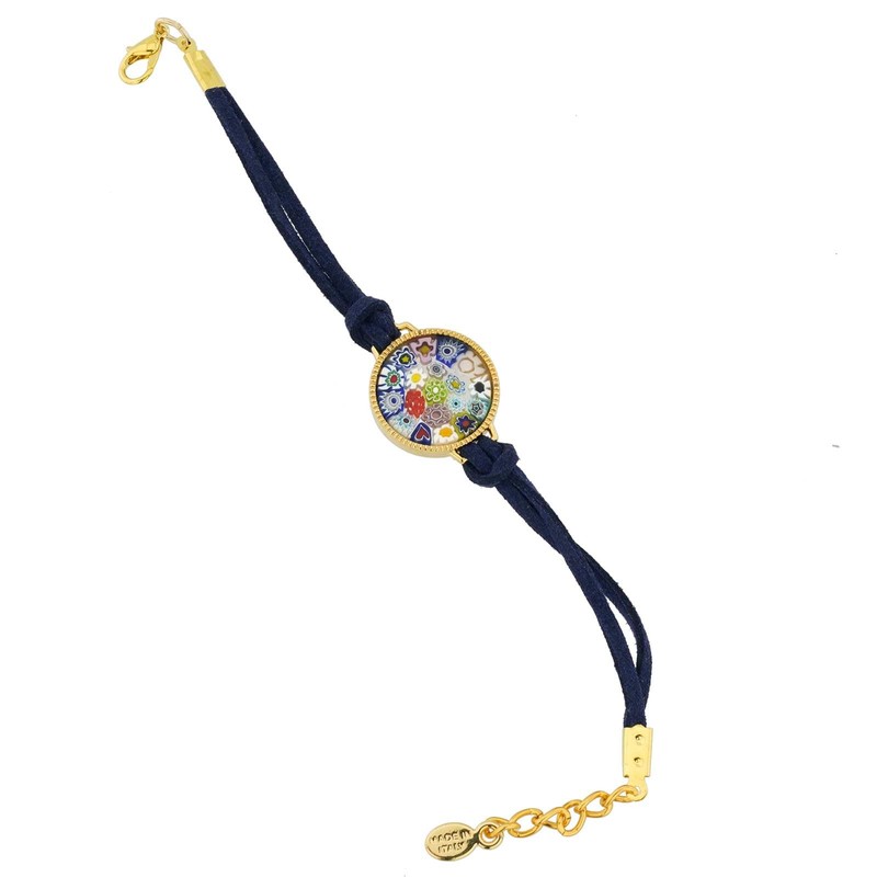 Glass Of Venice Rosetta Murano Glass Millefiori Bracelet - Multicolor