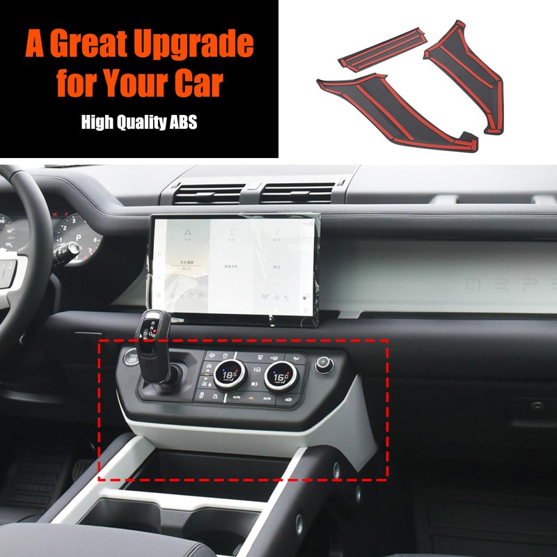 PIUGILH ABS Center Console Gear Shift Side Panel Cover Trim