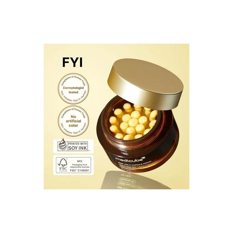 Hidratante Facial Medicube Deep Vitamin C Golden Capsule