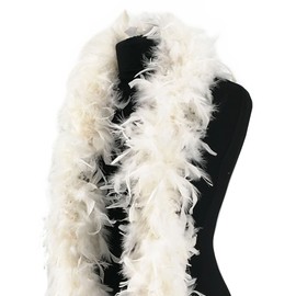 Luxury White Feather Boa – 80g -180cm