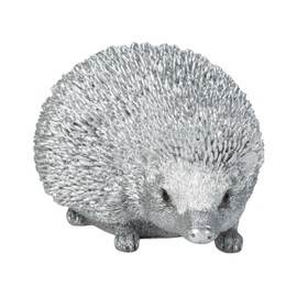 Uvia Stomach Hedgehog Silver 5.3 x 4.1 x 3.3 inches (13.5 x 10.5 x 8.3 cm) Doll Figurine Figurine Animal Garden Decoration Hedgehog H12077-13