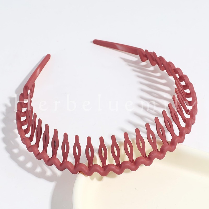 Herbeluemily HM-0094-R01-RD Headband, Comb, Bangs, Unisex, Skin Care, For Face