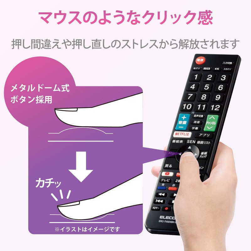 ELECOM TV Remote Control for SONY Sony Bravia 【Easy-to-use remote