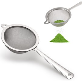Setaccio per tè Matcha, maglia molto fine, in acciaio inox, elimina i grumi nella polvere di tè verde Matcha
