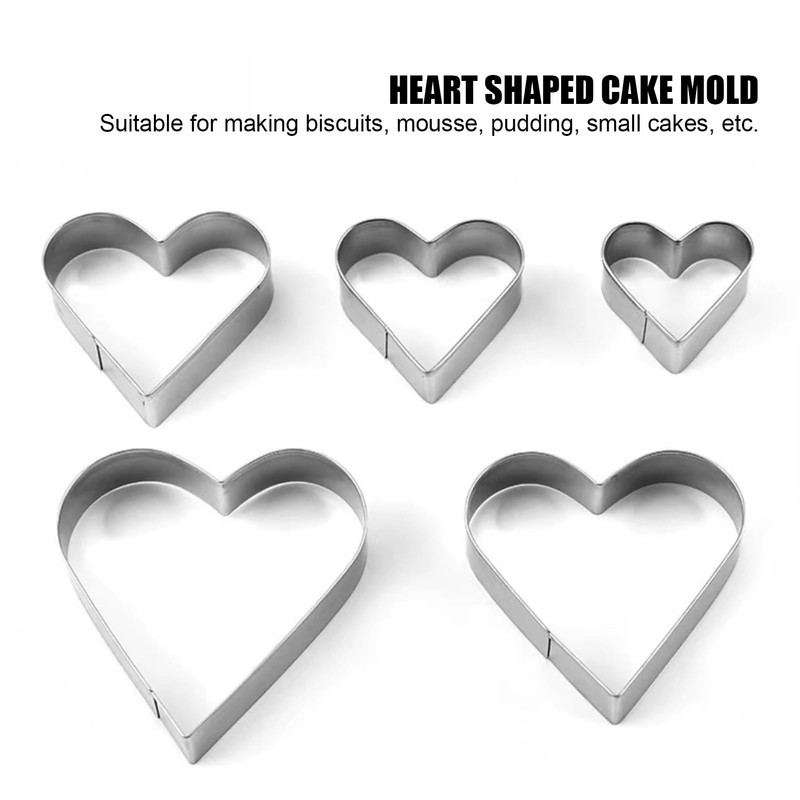 Okaywork Pentagram Cookie Cutters, Set of 5, Baking Mould, Stainless