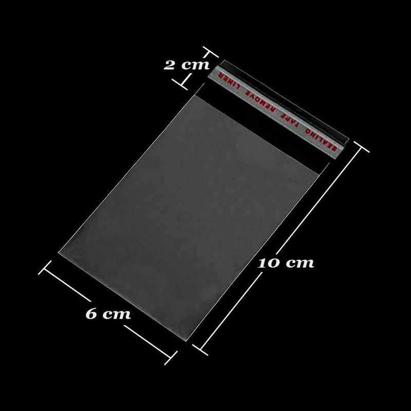 RUBY 200 x Clear Plastic Cellophane Bags with Self Seal