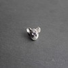Pig pin badge, handmade in pewter by SJH Designs