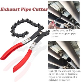 Exhaust Pipe Cutter Tool and Hanger Removal Pliers - Effortlessly Cut and Disassemble Exhaust Pipes - Perfect for Auto Repair
