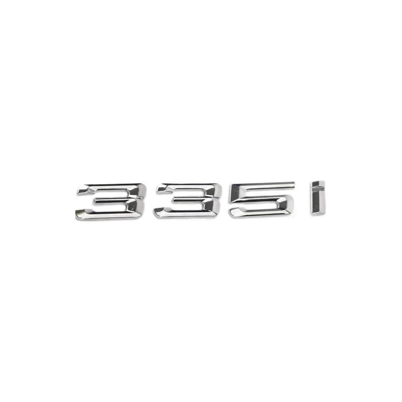 Fidida 335i Emblem Decal Car Numbers Letters Emblem Plating Badge