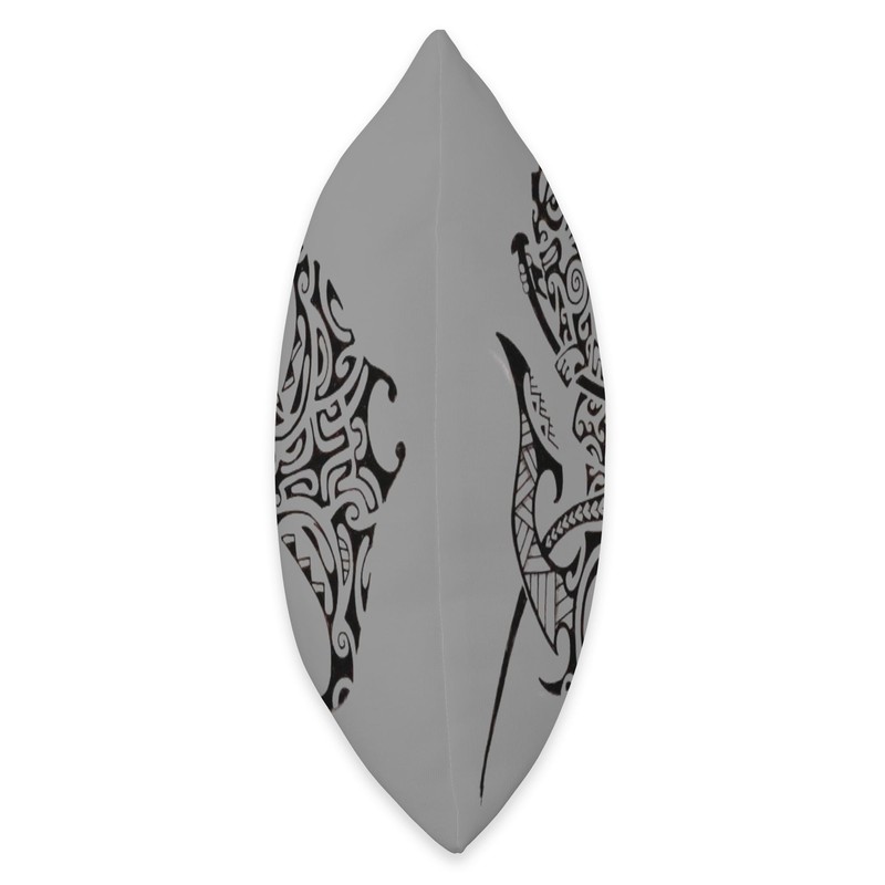 Polynesian tiki amecon tattoo Throw Pillow