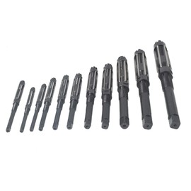 WFLNHB 11 Set High Speed Steel Adjustable Hand Reamers, H4-H14, 15/32" to 1-1/2", All 6 Blades Replacement for Drilling Machine and Other Machine
