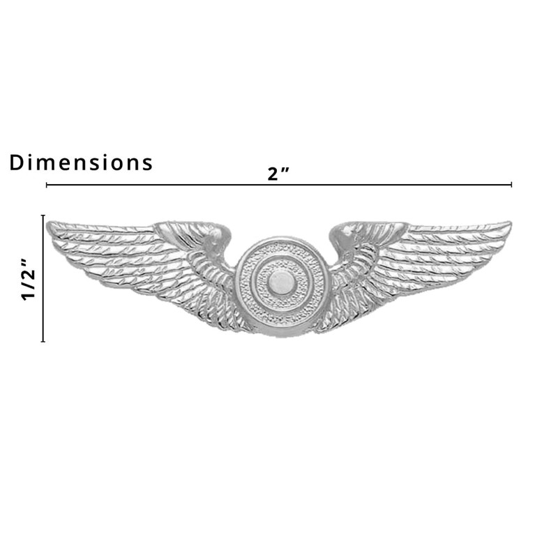 Smith & Warren Aviator Pilot Wings With Target Uniform Pin