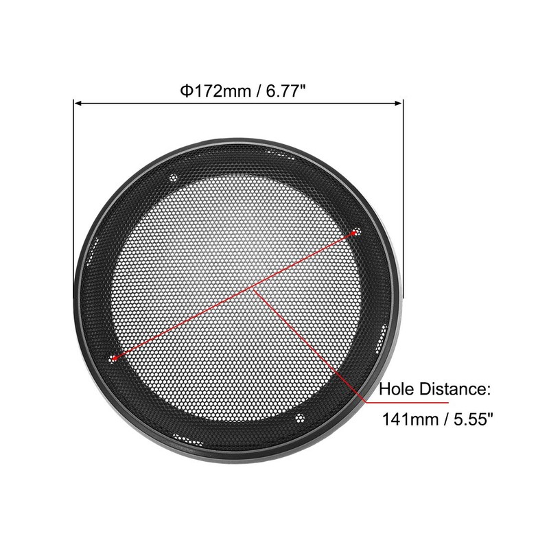 sourcing map Speaker Grille Cover 6 Inch 172 mm Mesh
