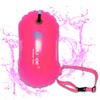 Boya De Natación con Bolsa De Rafting Rosa, Boya Flotante