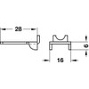HARDWARE FOR YOU LTD PACK OF 10 SHELF SUPPORT BRIGHT