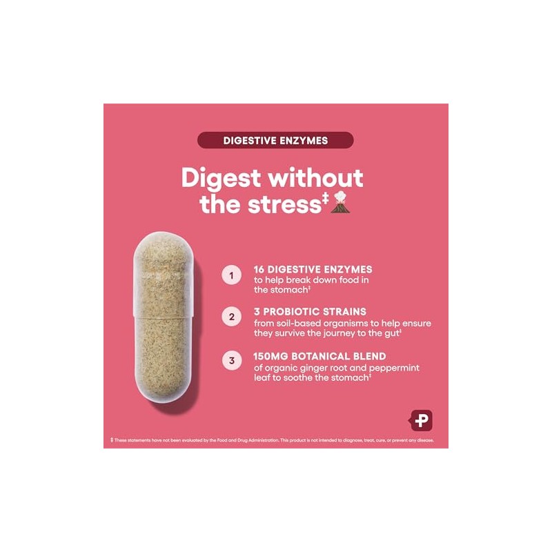 Physicians CHOICE Enzimas digestivas - Multienzimas, bromelina, prebiticos y probiticos