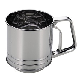 Pearl Metal Rafine D-6192 Stainless Steel Automatic Powder Sifter, M, [Made in Japan]