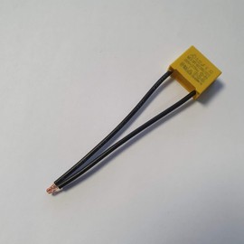 LED suppressor capacitor for flashing, non-outgoing LED lamps, suppression capacitor 0.22µF 275V X2 radial.