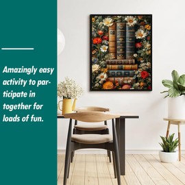 CICISTORY Painting by Numbers for Adults, DIY Hand-Painted Oil Painting with 4 Brushes and Acrylic Paints Set, Paint by Numbers, 40 x 50 cm, Without Frame