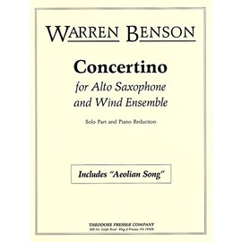 Concertino for Alto Saxophone and Wind Ensemble (Solo Part and Piano Reduction)