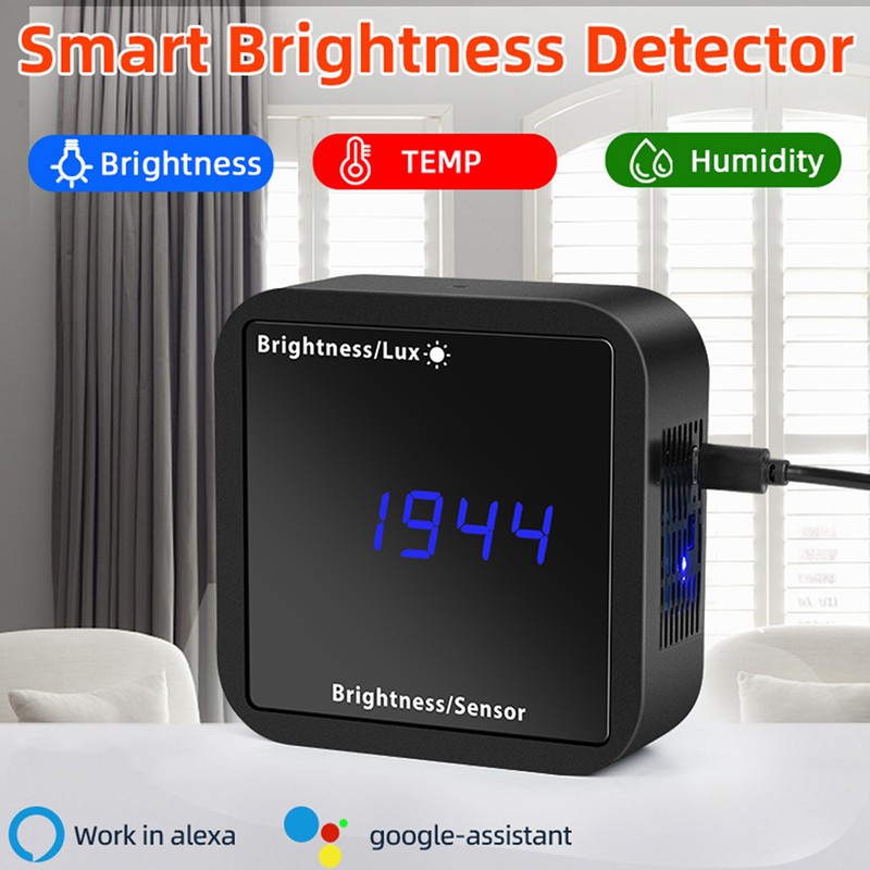 Tuya ZigBee Intelligent Light Detector Temperature & Humidity Sensor with
