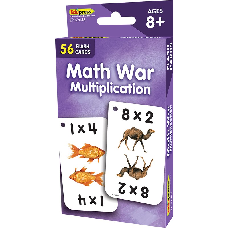 Teacher Created Resources Math War Multiplication Flash Cards (EP62048)