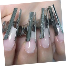 Baluue 10pcs Nail Fiberglass Wraps Clips for Nail Extensions Rose Fiberglass Salon