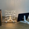 AIXXCUVQ Acrylic Transparent Message Board Glow Memo Board for Engaging