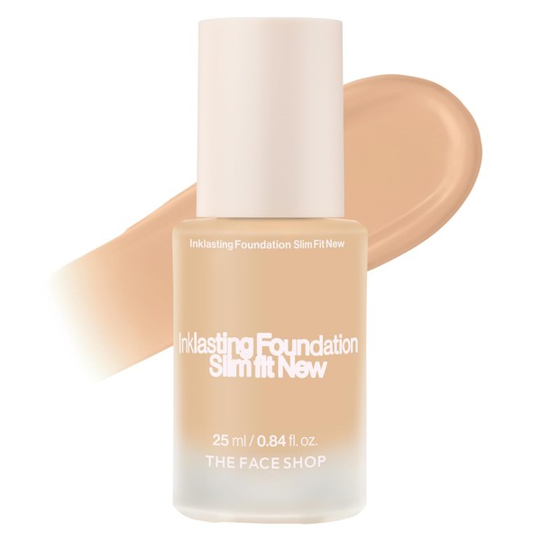THE FACE SHOP Ink Lasting Liquid Foundation, Full Coverage, 72‑Hour