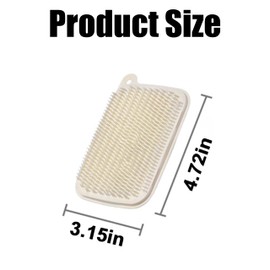 2 PCS Vegetable Brush,Vegetable Brush Scrubber for Fruits,Multifunctional Fruit and Vegetable Cleaning Brush,Kitchen Household Vegetable Washing Brush,Can be Bent Arbitrarily (Beige)