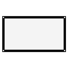 Projection Screen - 16:9 HD Foldable Non-Wrinkle Free Canvas Outdoor Cinema Screen Projector Curtain Video Projection Screen for Home Cinema Office Party Classroom (40 Inches)