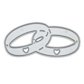 Linked Wedding Rings Metal Cutting Die