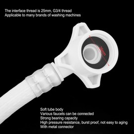 Washing Machine Water Inlet Hose Burst Proof PVC Water Pipe with Metal Connector for Haier Automatic Washing Machine (2m)