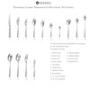 KEAWELL Premium 20/45/65 Piece Louise Hammered Silverware Set with Round