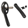34T Bike Crankset Hollow Integrated Single Speed Round Chainring Aluminium