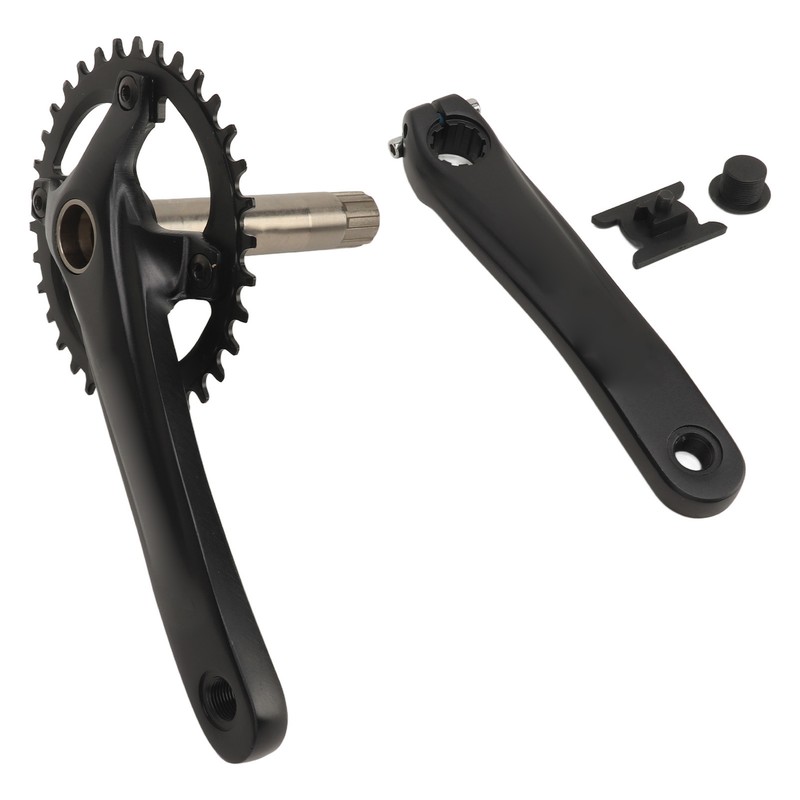34T Bike Crankset Hollow Integrated Single Speed Round Chainring Aluminium