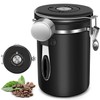 SANGKEE Bote Hermético para Café,Tarro de Café de Acero Inoxidable,1.8