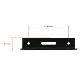 The ROP Shop | (Pack of 6) Powder Coated Metal Light Mounting Bracket for 6" Oval Light for RV