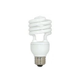 Satco Mini Compact Fluorescent Bulb 18W Soft White S7224 @3