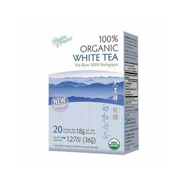 NEW Prince of Peace Organic White Peony Tea 20 Tea Bags