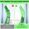 4 Sets of Heavy-Duty Roofing Shark Knives - Each Set
